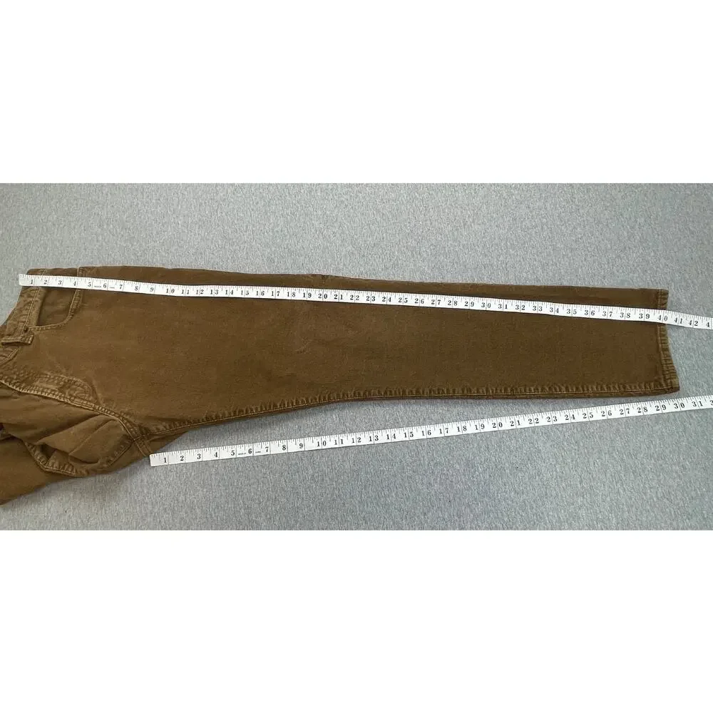 Gap Pants Mens 36 x 32‎ Brown Corduroy Cotton Blend Stretch Skinny